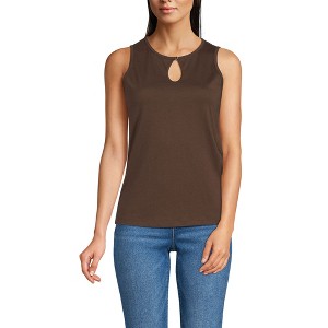 Lands' End Women's Supima Keyhole Tank - 1 of 3