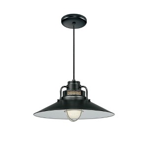 Millennium Lighting R Series 1 - Light Pendant in  Satin Black - 1 of 1