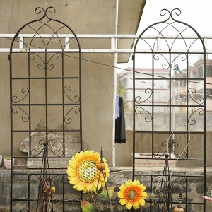 Maggift Patio Decorative Screens, Elegant Vine Pattern Yard Fencing, Pet-Safe Decorative Fence for Yard, Patio, Black, 80"*19.7"*86.7" - 1 of 4