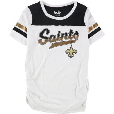 Touch by G-III Womens New Orleans Saints Graphic T-Shirt, White, Small