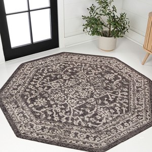 JONATHAN Y Malta Bohemian Medallion Textured Weave Indoor/Outdoor Area Rug - 1 of 4