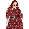 Women's Plus Size Alexandra Dress - port | CITY CHIC - 2 of 4
