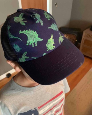 Kids' Dino Printed Baseball Hat - Cat & Jack™ Navy Blue