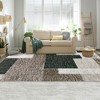 Modern Geometric Area Rug Machine Washable Rugs for Living Room Bedroom - 2 of 4