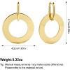 Fashion Large Disc Geometric Dangle Earrings for Women Statement Dangle Earrings Geometric Drop Earrings - 4 of 4