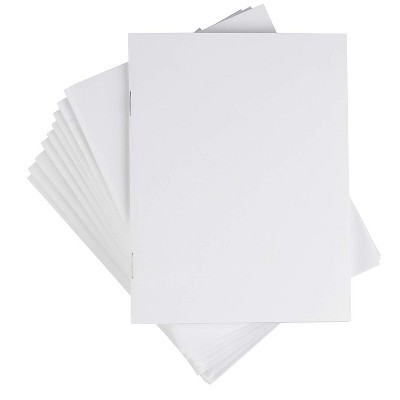 48-Pack Blank Notebook Travel Journals, Floral Design, for Writing & Diary, White, 4.25" x 5.5"