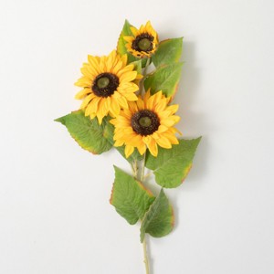 38"H Sullivans Yellow Triple Sunflower Spray, Yellow - 1 of 2