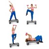 Costway 35'' Fitness Aerobic Step Cardio Adjustable 6"-8"-10" Exercise Stepper w/Risers - 4 of 4