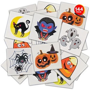 ArtCreativity Bulk Halloween Temporary Tattoos for Kids (Pack of 144) - 1 of 4