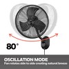 Honeywell Outdoor Wall Mount Oscillating Fan with Remote, Strong Airflow, 3 Speeds, 80 Degree Oscillation, 18 Inch Corded Electric, Matte Black - 3 of 4