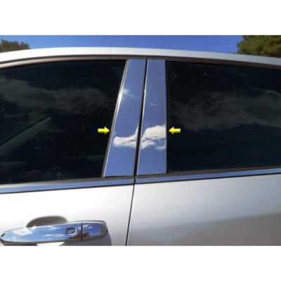 QAA is Compatible with 2018-2020 Chevrolet Equinox 4 Piece Stainless Pillar Post Trim PP58160