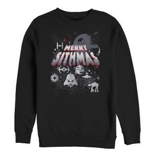 Men's Star Wars Christmas Sithmas Ornaments Sweatshirt - 1 of 3