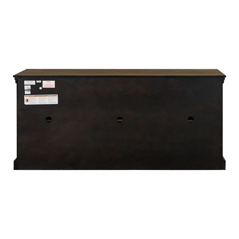 Kingston Traditional 70&#34; TV Console for TVs up to 70&#34; Dark Brown - Martin Furniture, 4 of 9