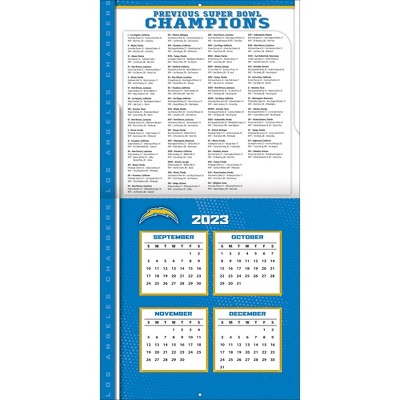 Los Angeles Chargers 2022 12x12 Team Wall Calendar (Other