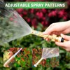 Infurnic Hose Valves and Connectors Water 4/2inch Hose Sprayer Nozzle Adjustable Twist, Jet Sweeper Nozzle with Solid Brass, High Pressure for Garden - 3 of 4