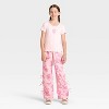 Wicked x Katie Kime Girls' Short Sleeve Round Neck Pointelle Balloon Graphic T-Shirt - Light Pink - 4 of 4