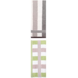 REGALWOVEN 2 Pack Cotton Soft Absorbent Striped Hand Towels for Bathroom 13" x 29" - 1 of 4