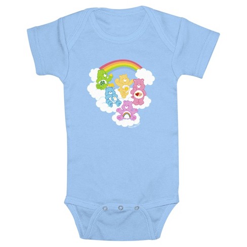 Infant's Care Bears Rainbow Clouds Group Bodysuit - image 1 of 3