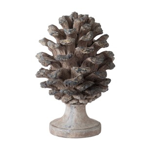 GlasFlength Decorative Objects Abstract Pinecone Decor Accent Decor Pine Cones Vintage Pinecone Table Decor for Room, Gray, 6.9"*6.7"*10.6" - 1 of 4