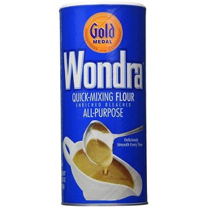Wondra All-Purpose Quick-Mixing Sauce & Gravy Flour, 13.5 oz x 4 Pack – Smooth, Lump-Free Sauces & Flaky Pie Crusts - 1 of 1