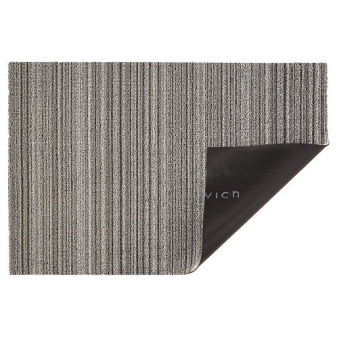 Chilewich 36 in. L X 24 in. W Gray/White Skinny Stripe Polyester/Vinyl Utility Mat - image 1 of 1