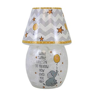 Stony Creek 5.5 Inch Moon & Stars Lit Votive W Shade New Baby Gift Nursery Novelty Sculpture Lights - 1 of 3