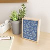 Cynthia Haller Classic blue and gold paisley Framed Mini Art Print 4" (H) x 3" (W) x 1" (D) - Society6 - 2 of 3