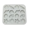 Unique Bargains Candy Making Moulds 16-Cavity Seashell Starfish Marine Candy Mould Hand Wash 6.97"x6.22"x0.67" 1 Pc - 3 of 4