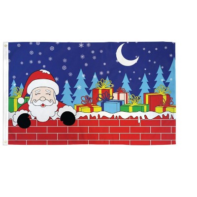 Maison 3'x5' Ft Christmas Eve Santa Flag Perfect For Outdoor & Indoor Use
