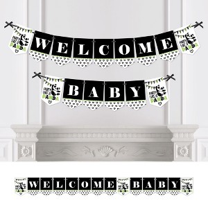 Big Dot of Happiness Party Like a Panda Bear - Baby Shower Bunting Banner - Party Decorations - Welcome Baby - 1 of 4