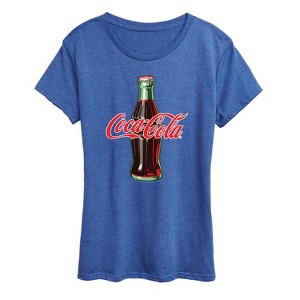Women's - Coca-cola - Coke Bottle Logo Short Sleeve Graphic T-Shirt - 1 of 4