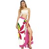 LA LEELA Women's Bikini Beach Wrap Swimwear Swim Cover Up Skirt Bathing suit Summer Wraps Beachwear Sarong Coverups Swimsuits for Women One Size Ruby, - 3 of 4