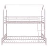 YOOCOZZ Twin Over Full Metal Bunk Bed with House-Shaped Design - 4 of 4