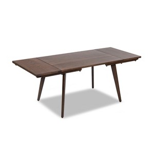 Jennifer Taylor Home Capri 47-78.5" Solid Oak Wood 4-6 Seat Extendable Leaf Dining Table - 1 of 4