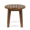Charlotter 3pc Outdoor Rope Weave Chat Set: Acacia Wood, Ergonomic - Christopher Knight Home - 4 of 4