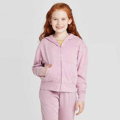 girls lilac hoodie