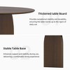 79" Farmhouse Oval Black Dining Table for 6-8 People with Round Arched Table Legs for Dining Room and Living Room - 4 of 4