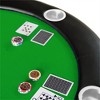 YONWAY Folding Poker Table Top for 10 Players Tri-Fold Texas Holdem Blackjack Casino Game Tabletop - 3 of 4