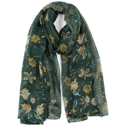 Buy Women's Soft Floral Printed Warm Scarves Long Lightweight Scarf Shawl ( Floral 1) at