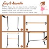 Costway 4FT Portable Ballet Barre Freestanding Dance Bar Adjustable Height Kids Adults Pink/Black - 4 of 4