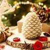 JDICTION Christmas Pinecone Silicone Mold 3D Candle Soap Resin Concrete Mold for DIY Crafts, Autumn Winter Table Home Decor, 1pc - 3 of 4