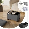 StorageBud Storage Ottoman for Bedroom End of Bed, Faux Leather Storage Bench, Large Storage Ottoman Bench, Entryway Bench with Storage - 3 of 4