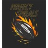 "Perfect Spirals" Flaming Football Youth Long Sleeve Hoodie - 2 of 2