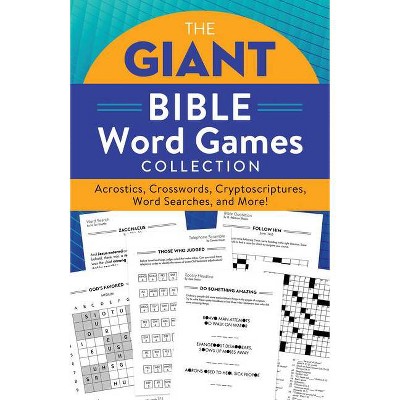 The Giant Bible Word Games Collection - by  Compiled by Barbour Staff (Paperback)