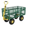 3-in-1 Heavy-Duty Steel Garden Cart, Garden Wagon,with 10 Inch All-Terrain Tires and Removable Mesh Side Panels,180°Rotating Handle,Metal Yard - 3 of 4