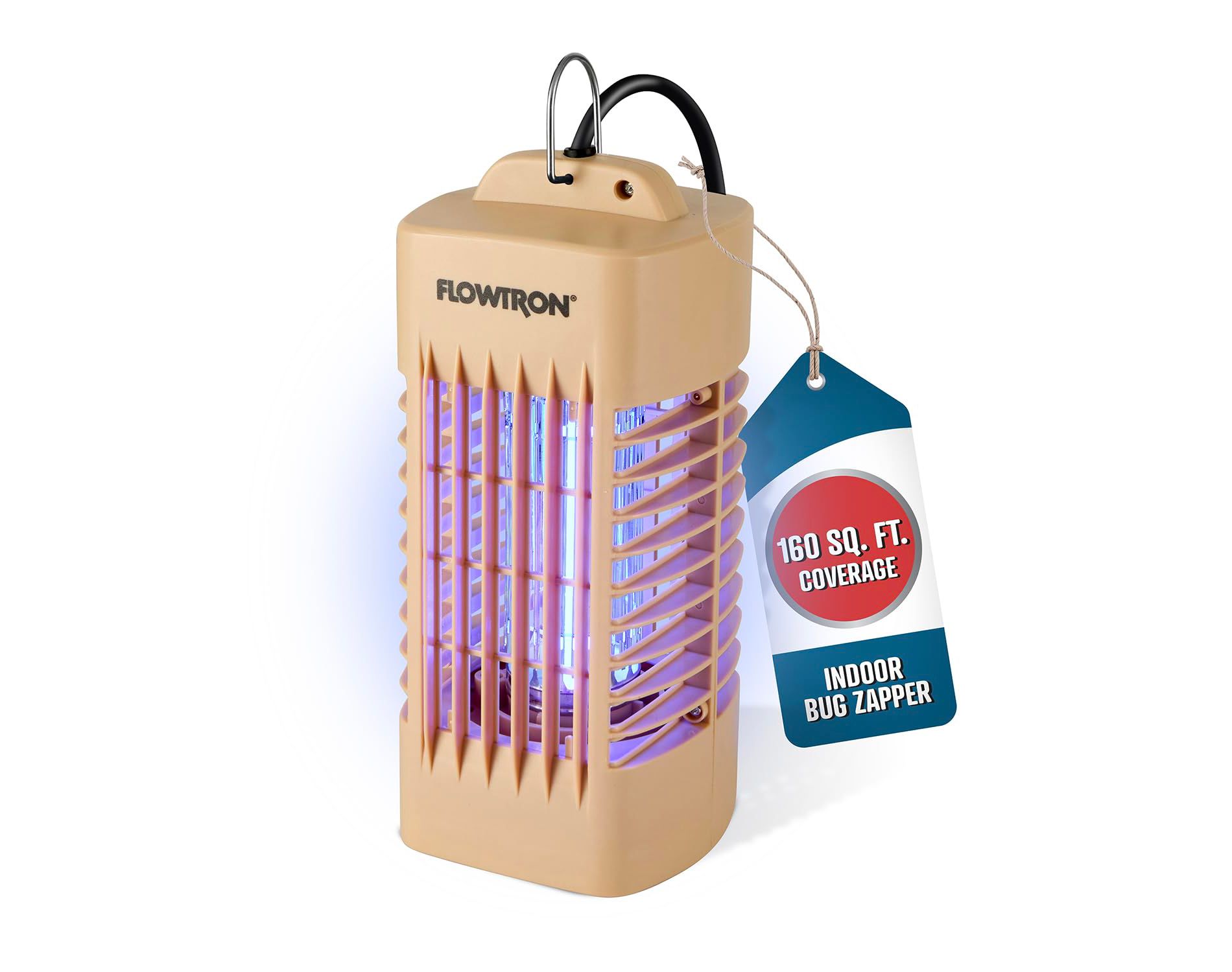 Flowtron Indoor Bug Zapper 1000V UV Light Mosquito & Fly Trap Plug-In for Home