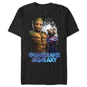 Men's Guardians of the Galaxy Vol. 3 Groot and Rocket Poster T-Shirt - 1 of 4