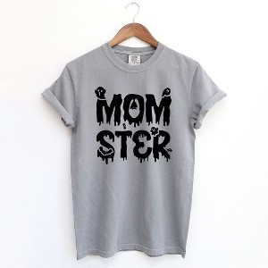Simply Sage Market Women's Momster Halloween Short Sleeve Garment Dyed Tee - 1 of 4