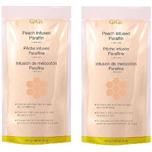 GiGi Peach Infused Paraffin 16 oz (PACK OF 2) Skin Wax Treatment for Moisturizing & Softening Hands & Feet - 1 of 4