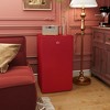 HOMCOM Mini Fridge with Freezer, 3.2 Cu.Ft Compact Refrigerator with Adjustable Shelf, Mechanical Thermostat and Reversible Door for Bedroom, Red - 2 of 4
